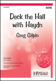 Deck the Hall with Haydn SATB choral sheet music cover Thumbnail